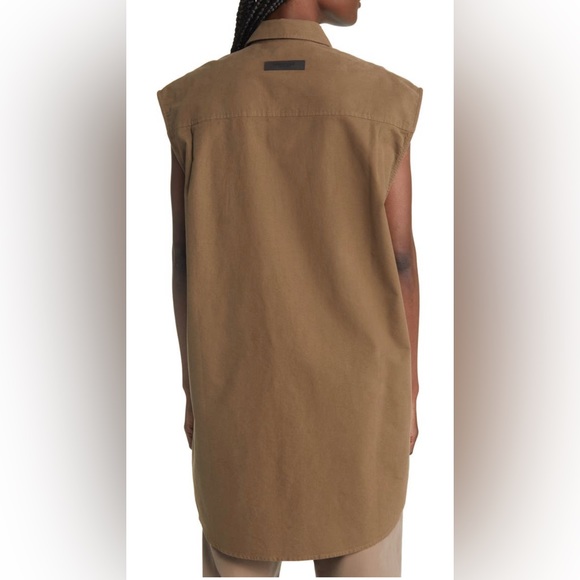 Fear of God Essentials oversized sleeveless shirt dress - Picture 2 of 5
